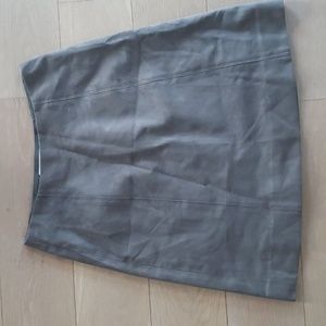 Babaton Size 2 Brown Suede Mini Skirt